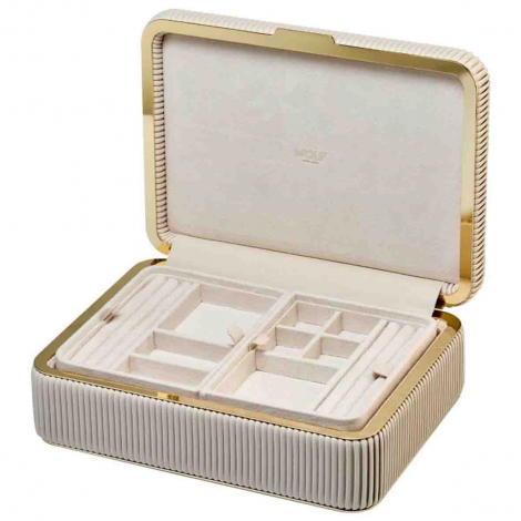 Bote  Bijoux Wolf 1834 - Bella Medium Jewellery Box - Bone