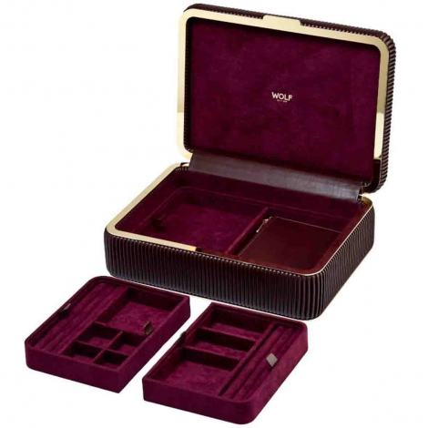 Bote  Bijoux Wolf 1834 - Bella Medium Jewellery Box - Bordeaux