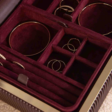 Bote  Bijoux Wolf 1834 - Bella Medium Jewellery Box - Bordeaux