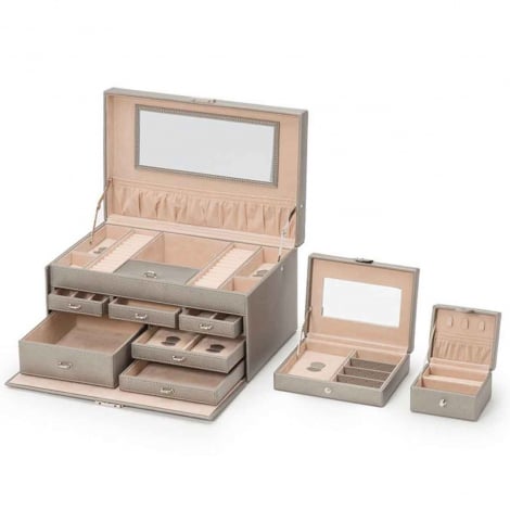 Bote  Bijoux Wolf 1834 - Heritage Large Jewellery Box - Gris