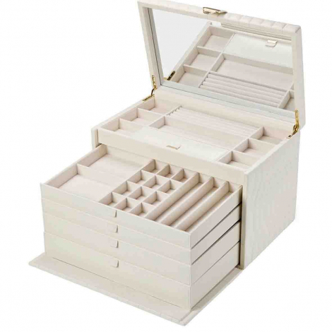 Bo�te � Bijoux Wolf 1834 - Lauren Extra Large Jewellery Box - Ivoire