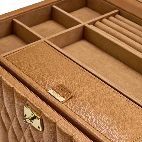 Bo�te � Bijoux Wolf 1834 - Lauren Large Jewellery Box - Caramel