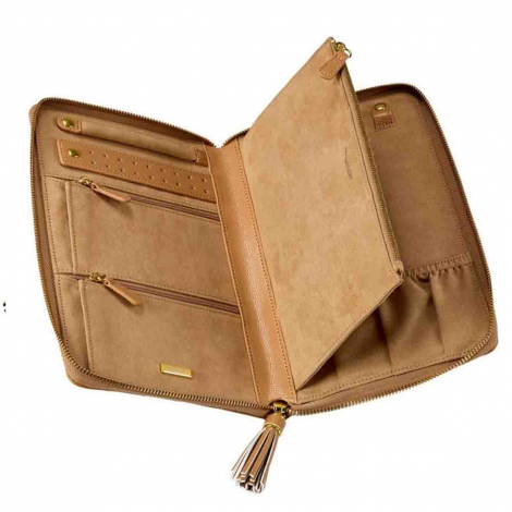 Bo�te � Bijoux Wolf 1834 - Lauren Large Portfolio - Caramel
