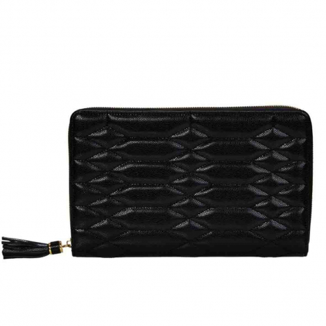 Boîte à Bijoux Wolf 1834 - Lauren Large Portfolio - Noir à combiner