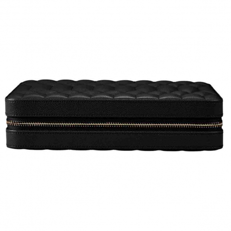 Bo�te � Bijoux Wolf 1834 - Lauren Large Zip Case - Noir