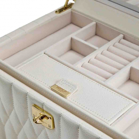 Bo�te � Bijoux Wolf 1834 - Lauren Medium Jewellery Box - Ivoire