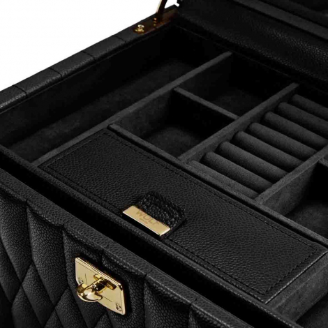 Bo�te � Bijoux Wolf 1834 - Lauren Medium Jewellery Box - Noir