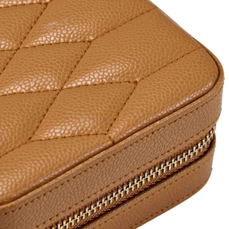 Boîte à Bijoux Wolf 1834 - Lauren Zip Travel Case - Caramel