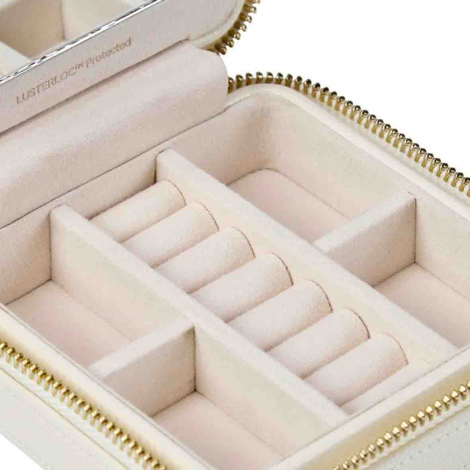 Boîte à Bijoux Wolf 1834 - Lauren Zip Travel Case - Ivoire