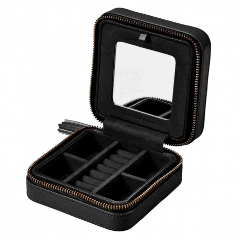 Boîte à Bijoux Wolf 1834 - Lauren Zip Travel Case - Noir