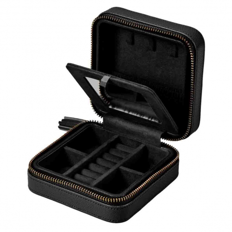 Boîte à Bijoux Wolf 1834 - Lauren Zip Travel Case - Noir