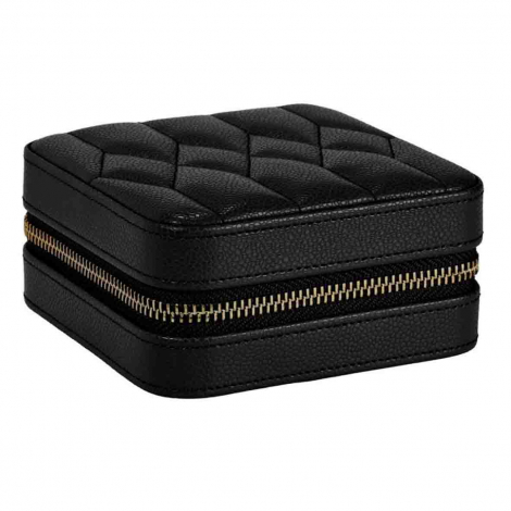 Boîte à Bijoux Wolf 1834 - Lauren Zip Travel Case - Noir