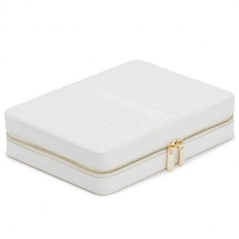 Bote  Bijoux Wolf 1834 - Maria Large Zip Case - Blanc