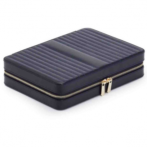 Bote  Bijoux Wolf 1834 - Maria Large Zip Case - Bleu Navy