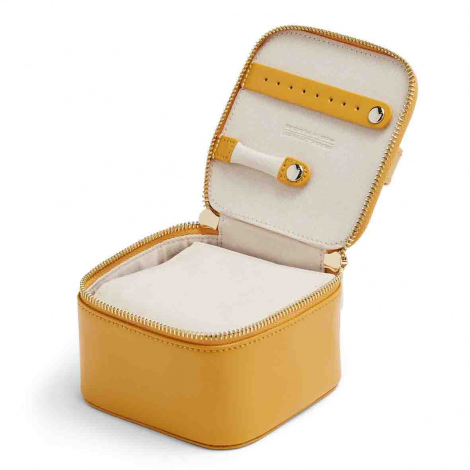 Bote  Bijoux Wolf 1834 - Maria Zip Jewelry Cube - Moutarde