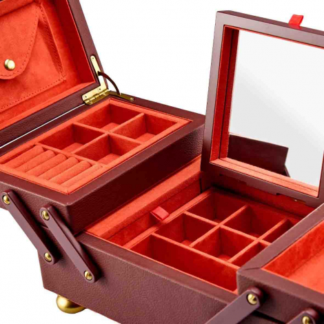 Bo�te � Bijoux Wolf 1834 - Marla Aaron Baby Everything Box - Bordeau