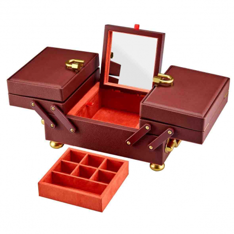 Bo�te � Bijoux Wolf 1834 - Marla Aaron Baby Everything Box - Bordeau