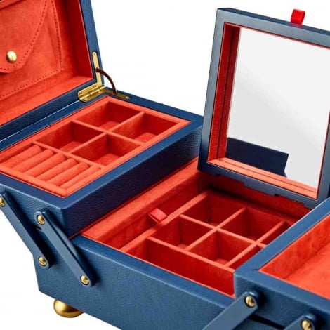 Bote  Bijoux Wolf 1834 - Marla Aaron Baby Everything Box - Navy