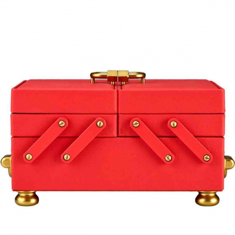 Bote  Bijoux Wolf 1834 - Marla Aaron Baby Everything Box - Red  combiner