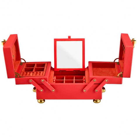 Bote  Bijoux Wolf 1834 - Marla Aaron Baby Everything Box - Red