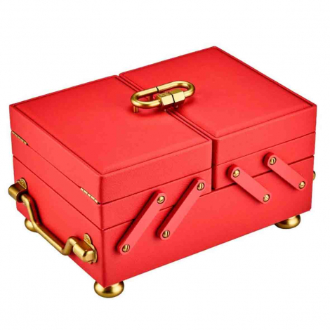 Bote  Bijoux Wolf 1834 - Marla Aaron Baby Everything Box - Red