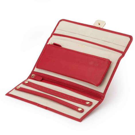 Bote  Bijoux Wolf 1834 - Palermo Jewelry Roll- Rouge