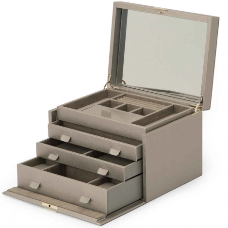 Bote  Bijoux Wolf 1834 - Palermo Large Jewelry Box- Etain
