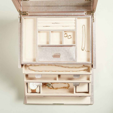 Bote  Bijoux Wolf 1834 - Palermo Large Jewelry Box- Etain
