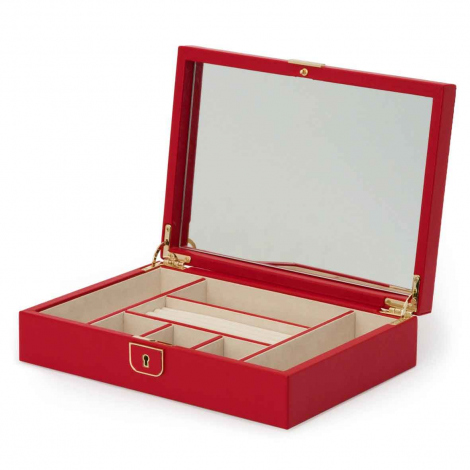 Bote  Bijoux Wolf 1834 - Palermo Medium Jewelry Box- Rouge