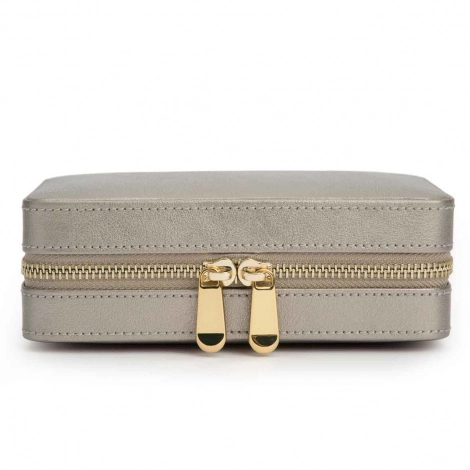 Bote  Bijoux Wolf 1834 - Palermo Zip Case- Etain