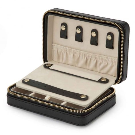 Bote  Bijoux Wolf 1834 - Palermo Zip Case- Noir