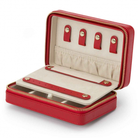 Bote  Bijoux Wolf 1834 - Palermo Zip Case- Rouge