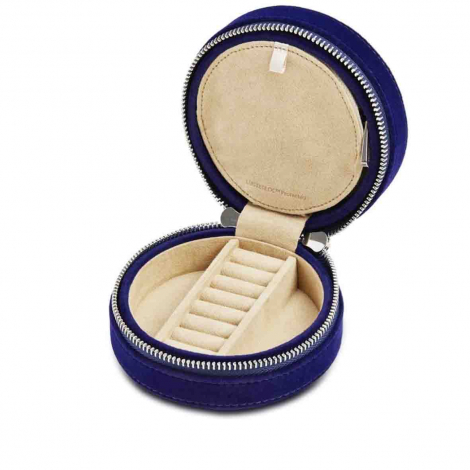 Bote  Bijoux Wolf 1834 - Royal Asscher Round Jewellery Zip Case - Blue