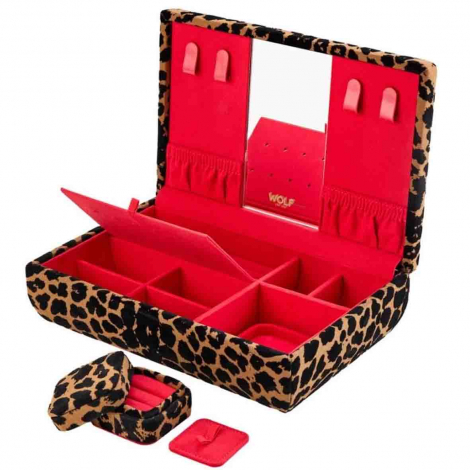 Bo�te � Bijoux Wolf 1834 - Savanna Leopard Print Medium Jewelry Box - 