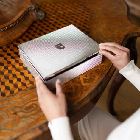 Bote  Bijoux Wolf 1834 - Silver Watch Jewellery and Legacy Box 