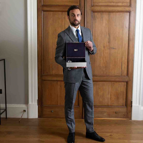 Bote  Bijoux Wolf 1834 - Silver Watch Jewellery and Legacy Box 