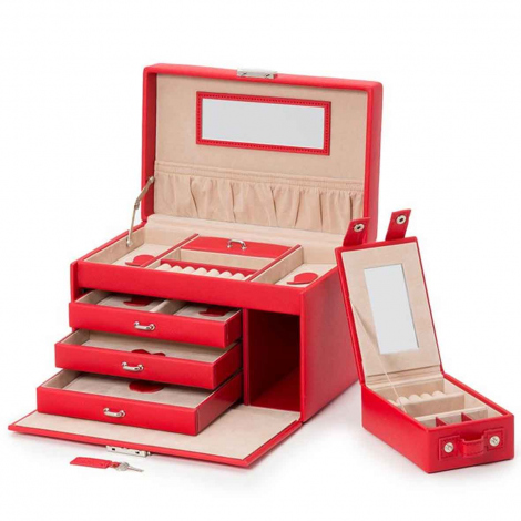 Bote  Bijoux Wolf 1834 - Small Jewellery Box - Rouge