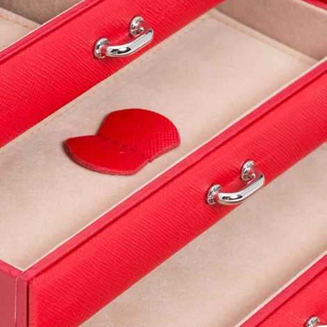 Bote  Bijoux Wolf 1834 - Small Jewellery Box - Rouge