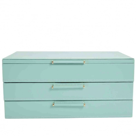 Bote  Bijoux Wolf 1834 - Sophia Jewellery Box/Drawers- Jade