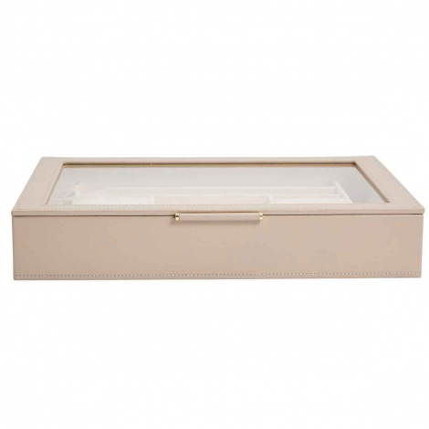 Bote  Bijoux Wolf 1834 - Sophia Jewelry Box w/ Window- Beige