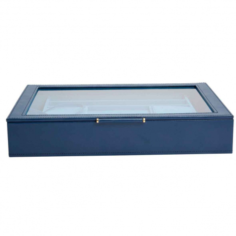 Bote  Bijoux Wolf 1834 - Sophia Jewelry Box w/ Window- Indigo