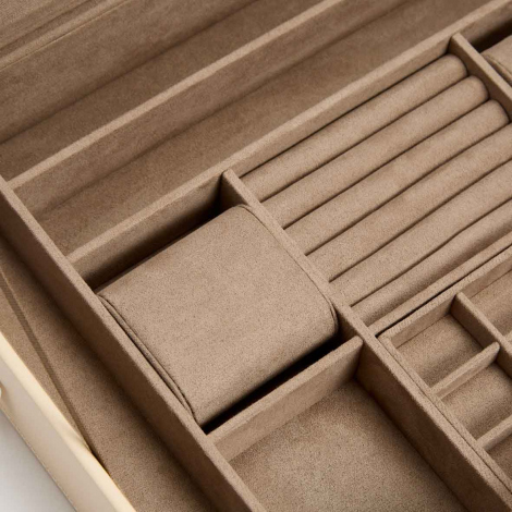 Bote  Bijoux Wolf 1834 - Sophia Jewelry Box w/ Window- Ivoire