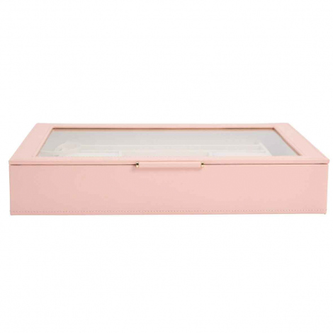 Bote  Bijoux Wolf 1834 - Sophia Jewelry Box w/ Window- Rose Quartz