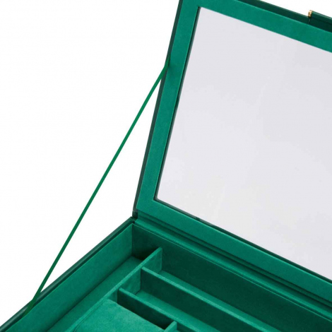 Bote  Bijoux Wolf 1834 - Sophia Jewelry Box w/ Window- Vert Fort