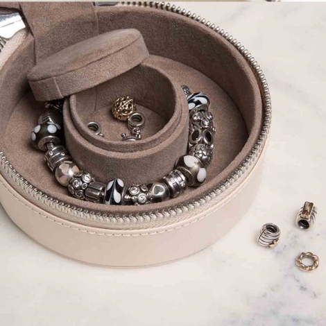 Bote  Bijoux Wolf 1834 - Sophia Round Zio Case - Indigo