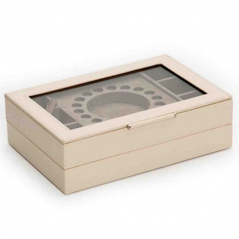 Bote  Bijoux Wolf 1834 - Sophia Stackable Trays - Ivoire
