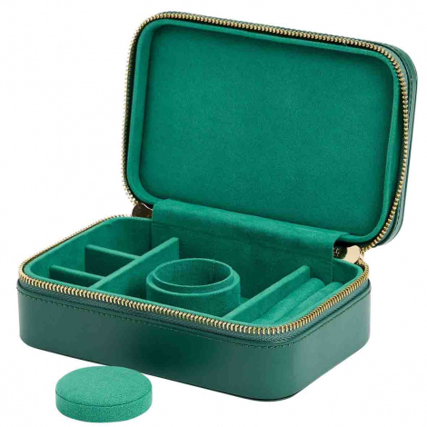 Bote  Bijoux Wolf 1834 - Sophia Travel Zip Case - Vert Fort