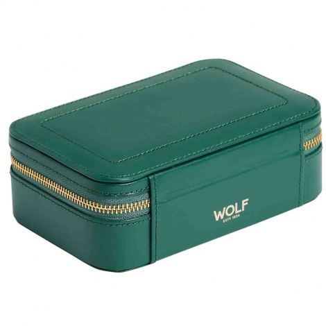 Bote  Bijoux Wolf 1834 - Sophia Travel Zip Case - Vert Fort