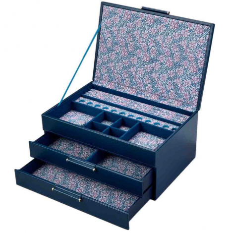 Bo�te � Bijoux Wolf 1834 - WOLF x Fiona Howard Sophia Jewellery Box - Indigo