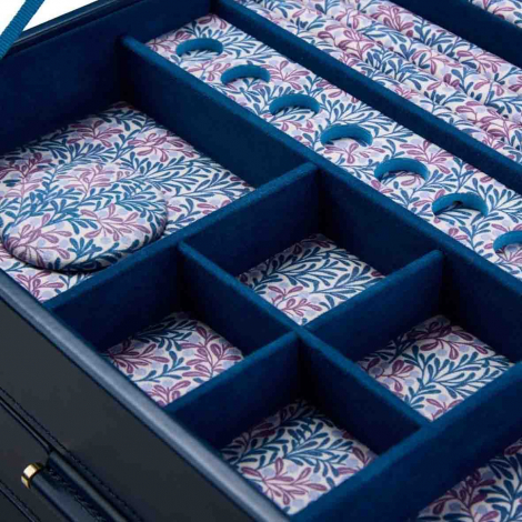 Bo�te � Bijoux Wolf 1834 - WOLF x Fiona Howard Sophia Jewellery Box - Indigo
